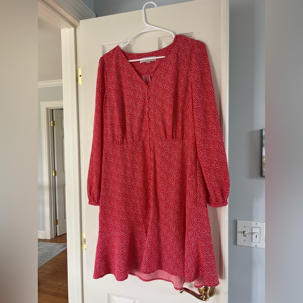 LOFT heart print dress